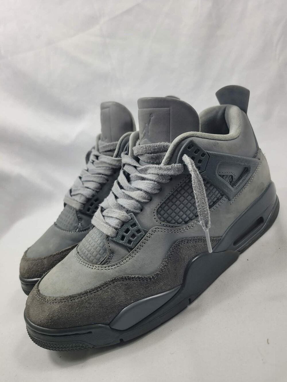 Air Jordan 4 Retro Wet Cement Smoke Grey FQ7928-001 Men's Sneakers Size 9